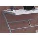 White and Silver 48" Computer Desk
