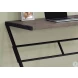 Dark Taupe and Black Metal 48" Computer Desk