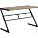 Dark Taupe and Black Metal 48" Computer Desk