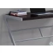 Cappuccino and Silver Metal 48" Computer Desk