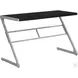 Cappuccino and Silver Metal 48" Computer Desk