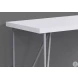 White and Silver Metal 48" Computer Desk