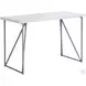 White and Silver Metal 48" Computer Desk