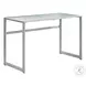 Silver Metal 48" Computer Desk