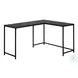 7390 Espresso And Black 58" Computer Desk