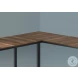 7391 Brown And Black 58" Computer Desk