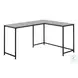 7392 Grey And Black 58" Computer Desk