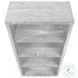 48" Gray Bookcase