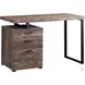 Brown Wood 48" Computer Desk