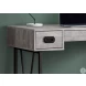 Gray Wood and Black Metal 48" Computer Desk