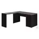 7431 Black And Grey L Shaped Desk