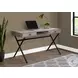 7449 Taupe And Black 48" Computer Desk