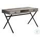 7449 Taupe And Black 48" Computer Desk