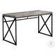 7452 Taupe And Black 48" Computer Desk