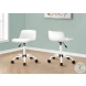 7463 White Swivel Adjustable Office Chair