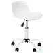 7463 White Swivel Adjustable Office Chair
