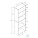 7467 Espresso 5 Shelves 72" Bookcase