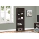 7467 Espresso 5 Shelves 72" Bookcase