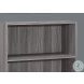 7478 Grey 3 Shelves 36" Bookcase