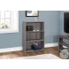 7478 Grey 3 Shelves 36" Bookcase