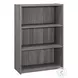 7478 Grey 3 Shelves 36" Bookcase