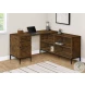7490 Brown L Shape 60" Computer Desk