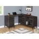 7492 Dark Grey L Shape 60" Computer Desk