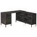 7492 Dark Grey L Shape 60" Computer Desk