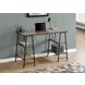 7523 Dark Taupe And Black 48" Computer Desk