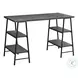 7526 Grey And Black 48" Computer Desk