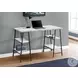 7527 White And Black 48" Computer Desk
