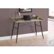 7536 Dark Taupe And Black 48" Computer Desk