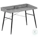 7540 Grey And Black 48" Computer Desk