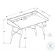 7541 Grey And Black 48" Computer Desk