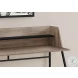 7546 Dark Taupe And Black 48" Computer Desk