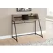 7546 Dark Taupe And Black 48" Computer Desk