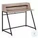 7546 Dark Taupe And Black 48" Computer Desk