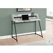 7549 White And Black 48" Computer Desk