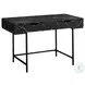 7552 Black 2 Drawer 48" Computer Desk