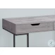 7553 Grey And Black Metal 2 Drawer 48" Computer Desk