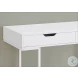 7554 White 2 Drawer 48" Computer Desk
