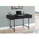 7556 Black 2 Drawer 48" Computer Desk