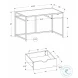 7572 Black 42" Computer Desk