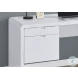 7581 High Glossy White 2 Drawer Computer Desk