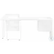 7582 White L Shaped Computer Desk