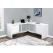 7582 White L Shaped Computer Desk