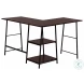 7590 Espresso and Black 48" Computer Desk