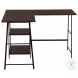 7590 Espresso and Black 48" Computer Desk