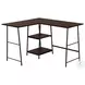7590 Espresso and Black 48" Computer Desk