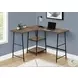 7593 Brown Reclaimed and Black 48" Computer Desk